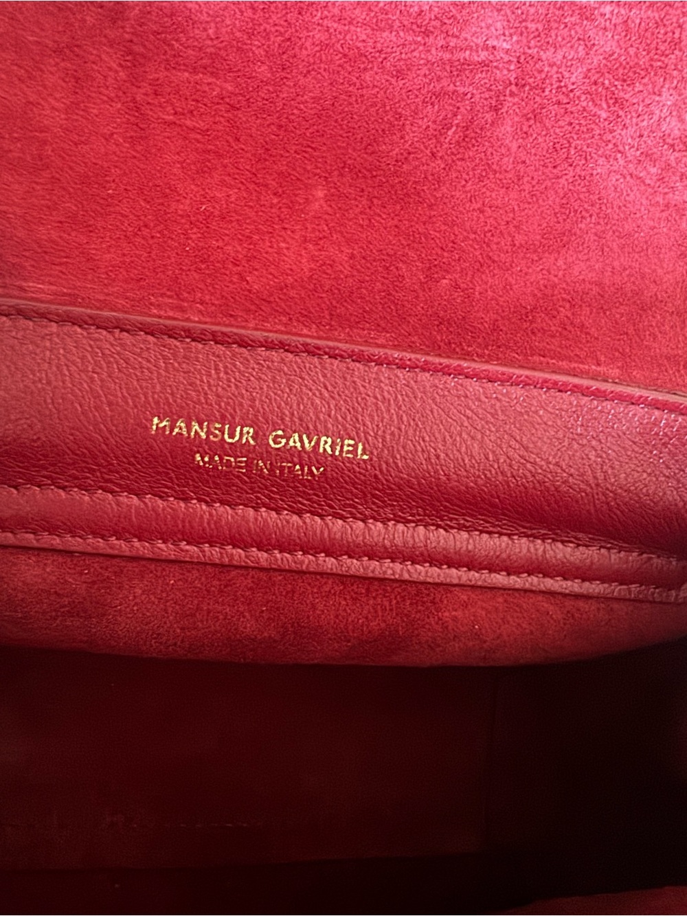 Mansur Gavriel Bordeaux Leather Mini Backpack - Picture 7 of 10